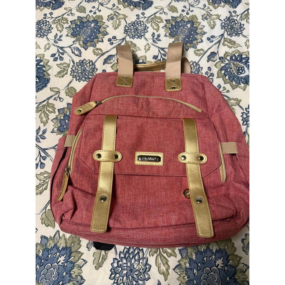 FALANKO Pink Laptop Backpack with Multiple Pockets and USB Cord Travel Backpack